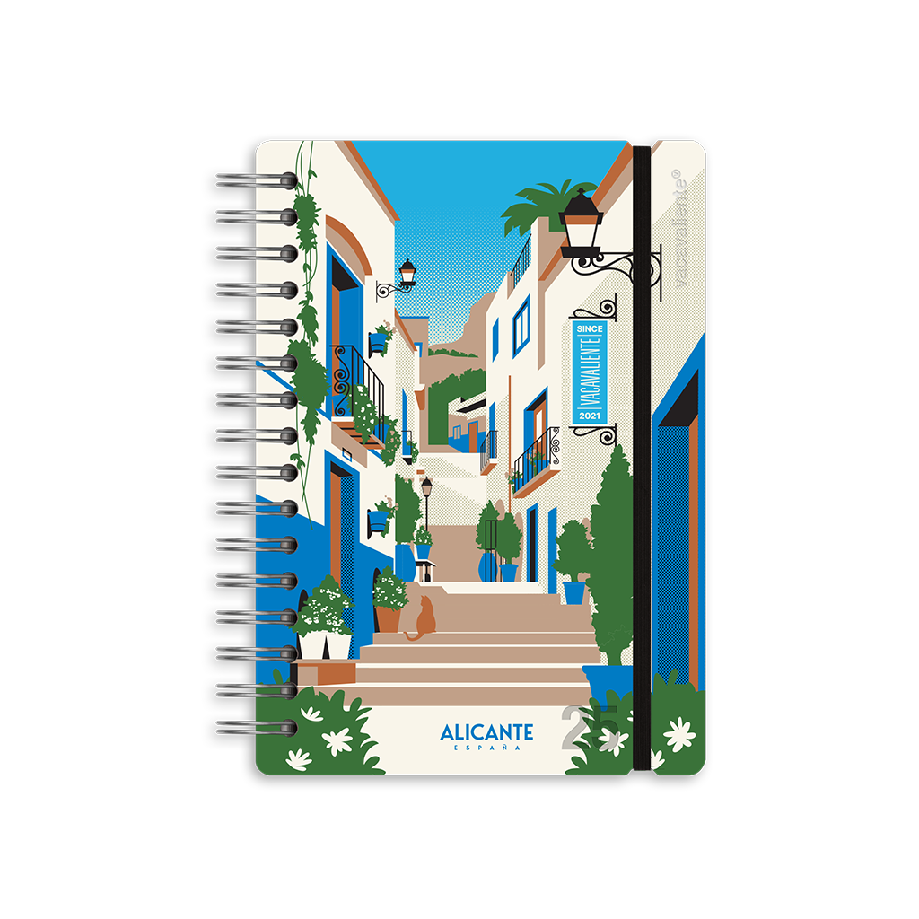 Agenda anual 2025 semanal A5 Alicante