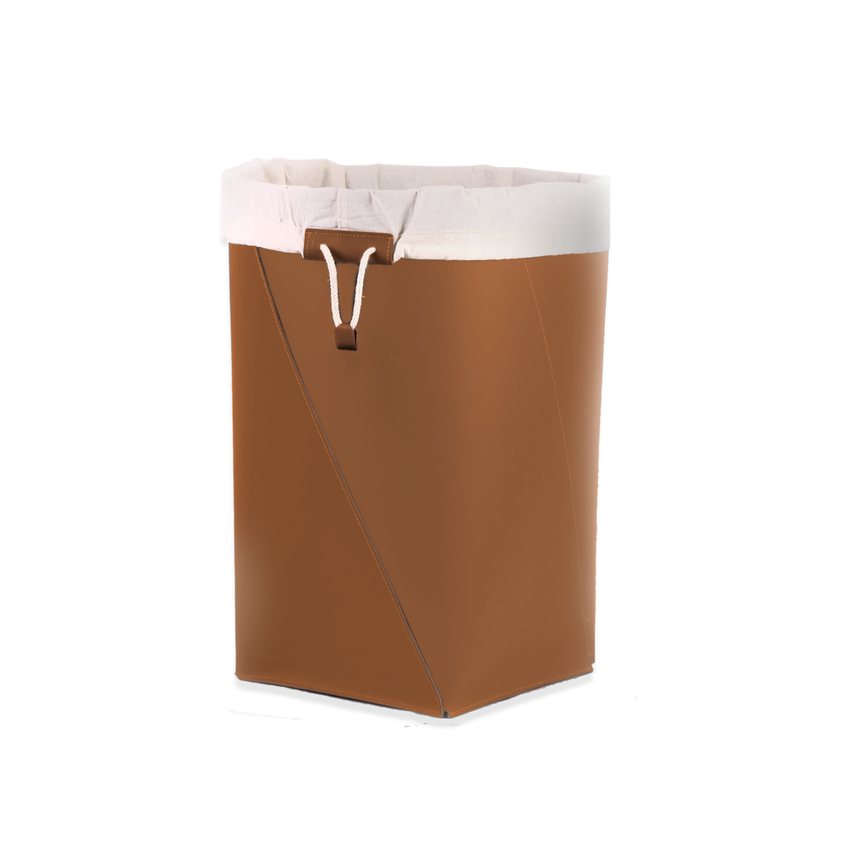 Laundry basket with inner fabric