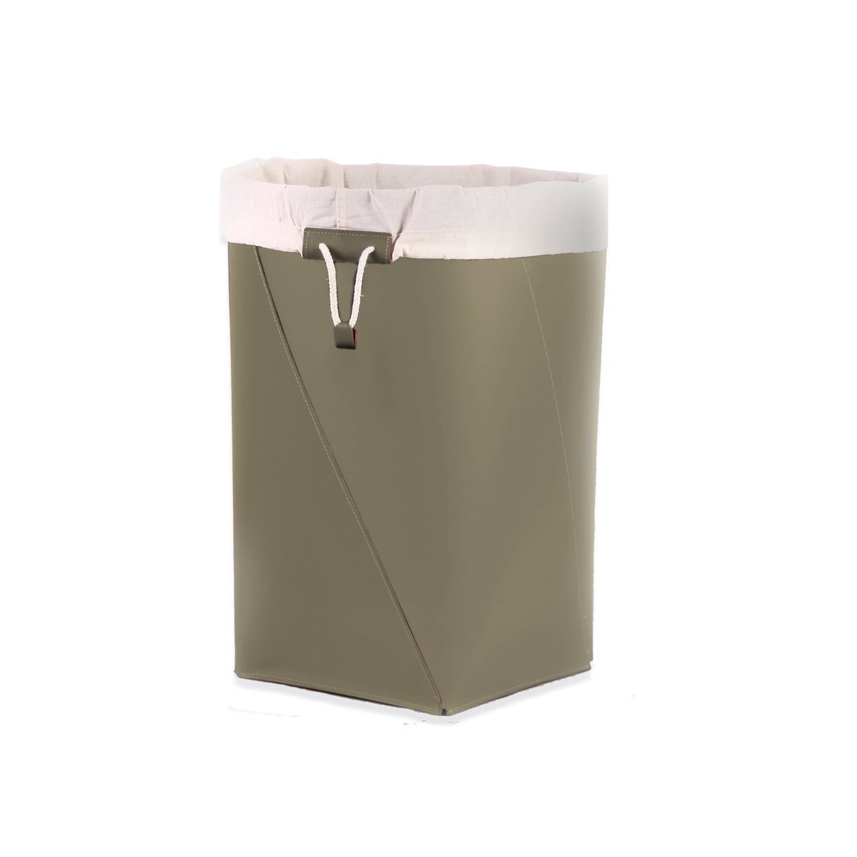 Laundry basket with inner fabric