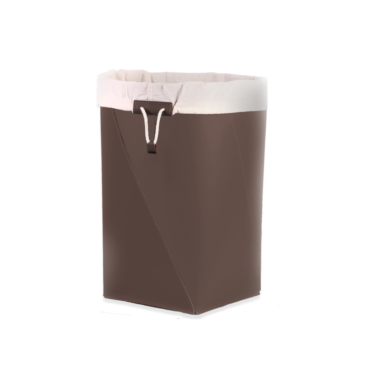 Laundry basket with inner fabric