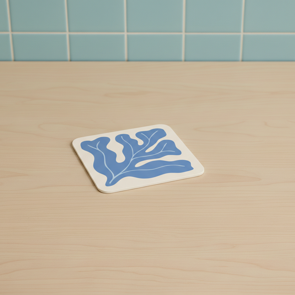 Square seaweed coaster (x1)