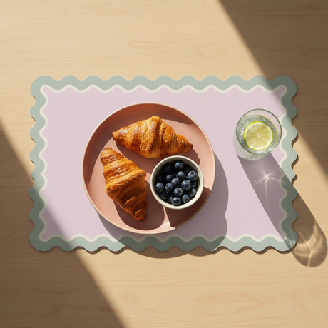 Mantel individual rectangular Ondas