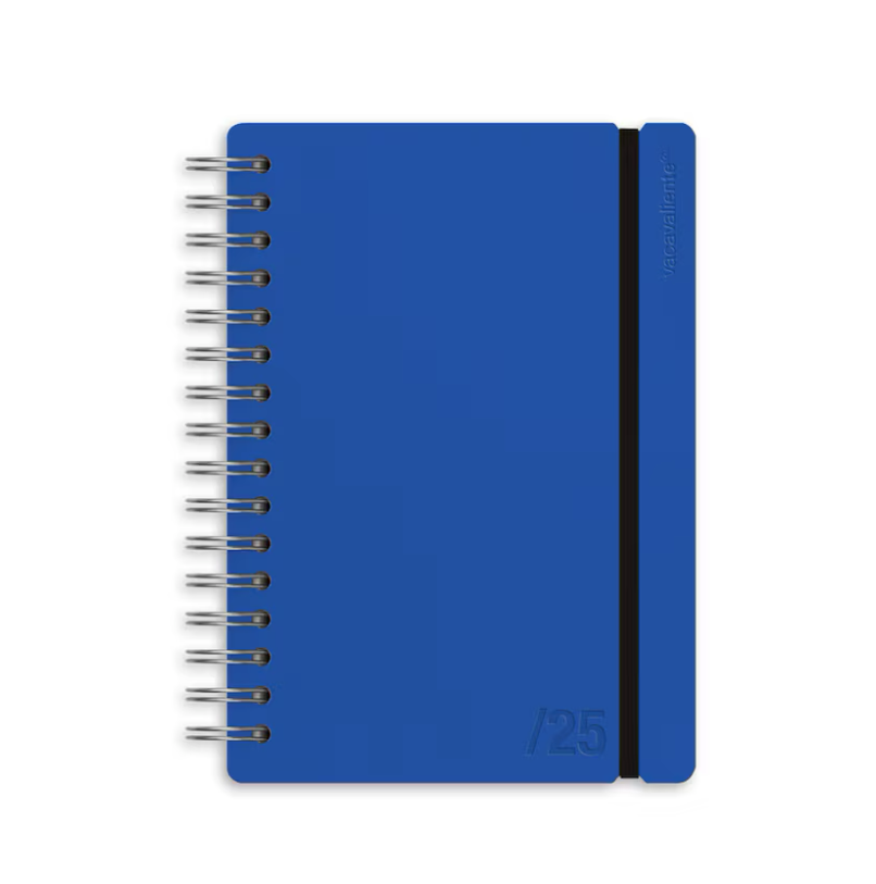 2024/25 weekly course diary Studio A5 Colors Vacavaliente blue