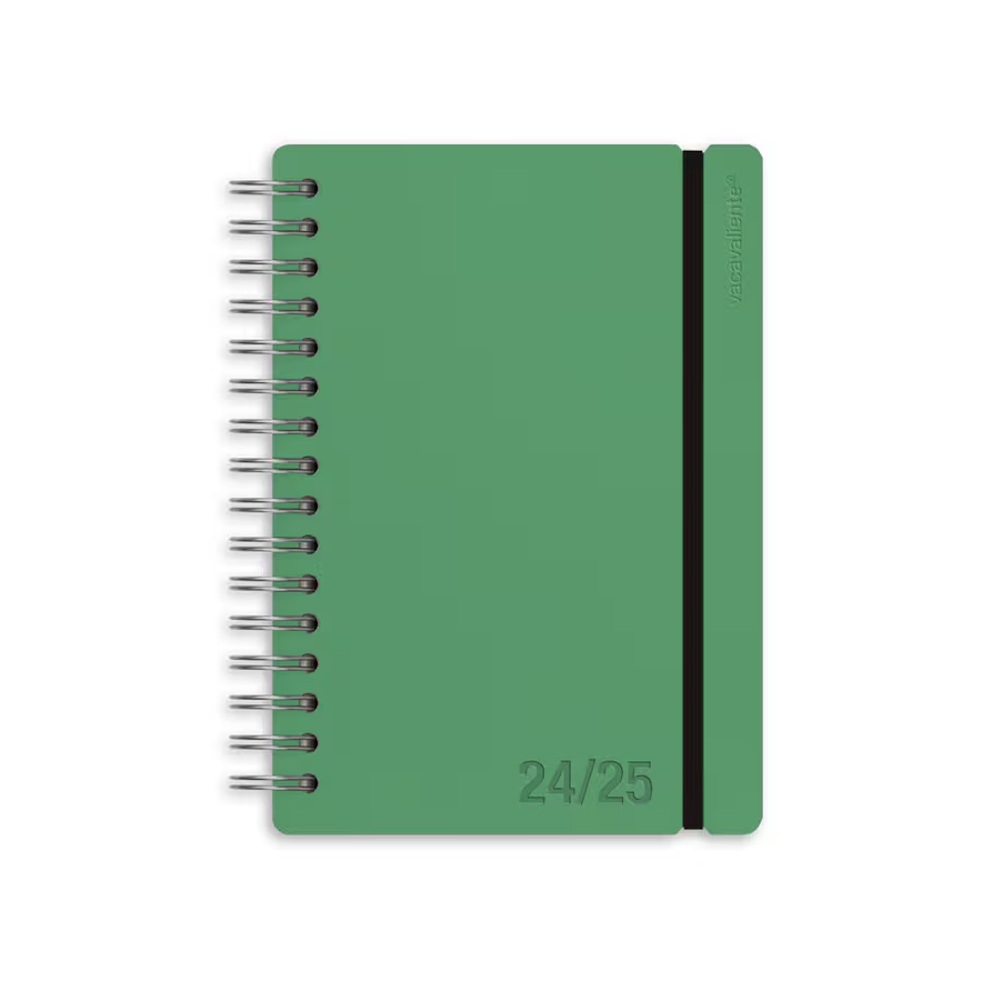 2024/25 weekly course diary Studio A5 Colors Vacavaliente lotus green