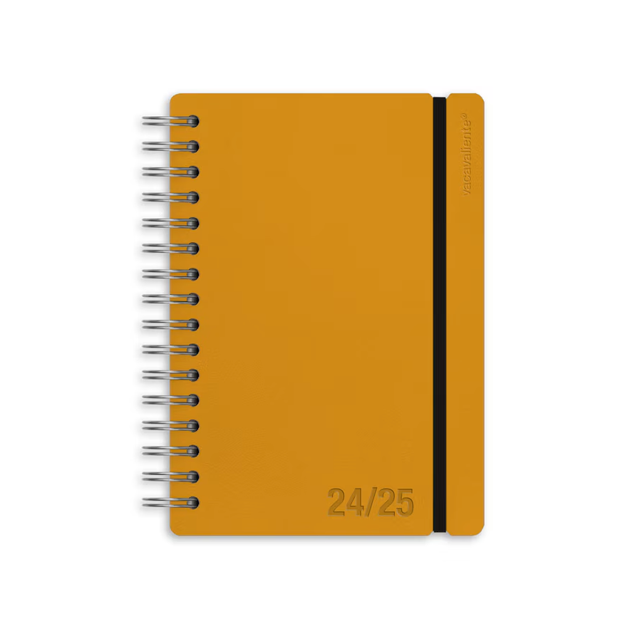 2024/25 daily course diary Studio A5 Colors Vacavaliente pumpkin orange