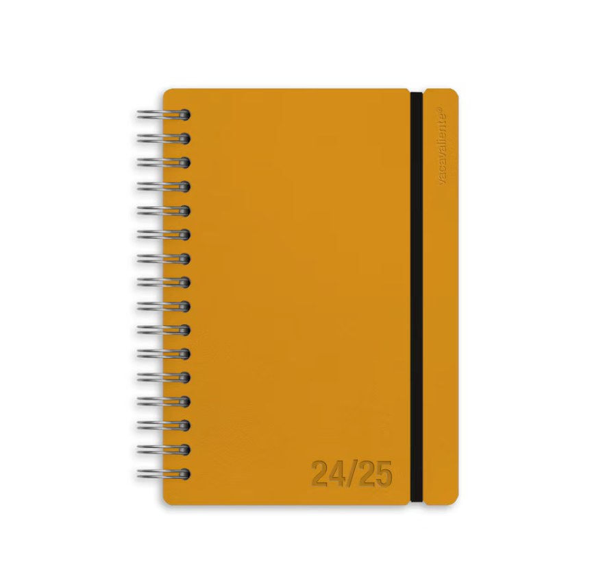 Course agenda 2024/25 weekly Studio A5 Colors Vacavaliente pumpkin orange