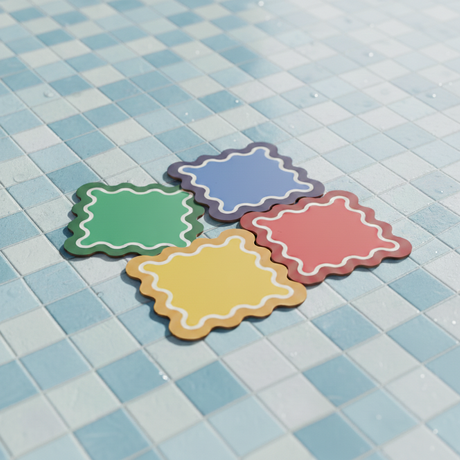 Posavasos cuadrado Ondas (x1)