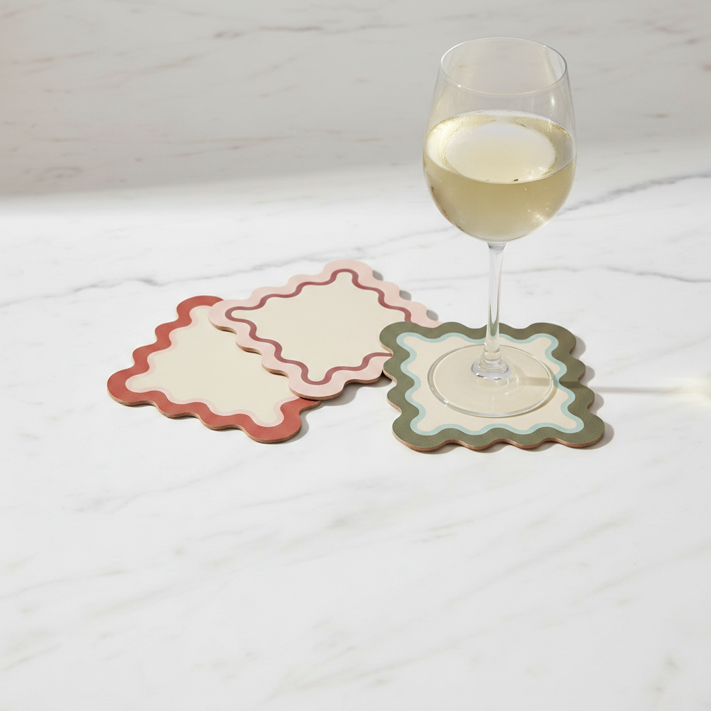 Posavasos cuadrado Ondas (x1)