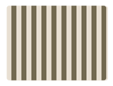 Rectangular placemat with stripes