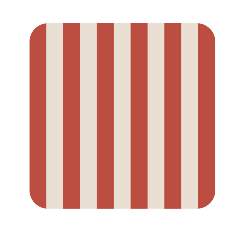 Posavasos cuadrados Rayas (x1)