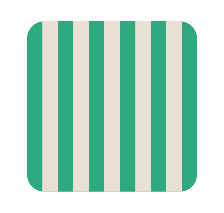 Posavasos cuadrados Rayas (x1)