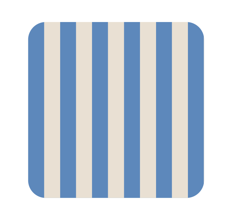 Posavasos cuadrados Rayas (x1)