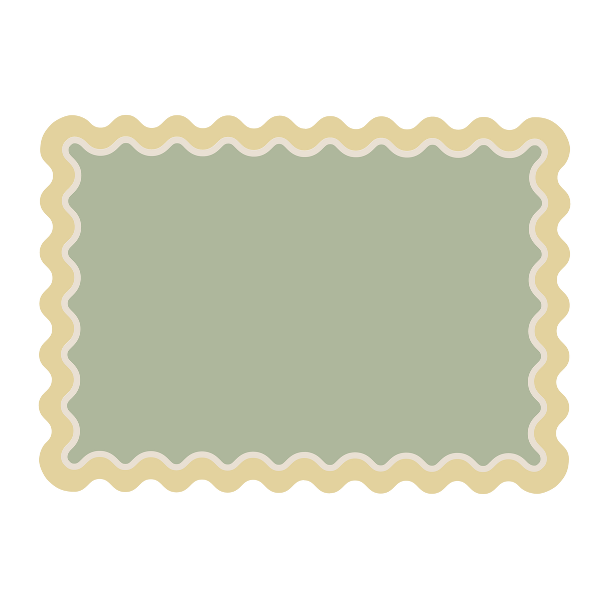 Mantel individual rectangular Ondas