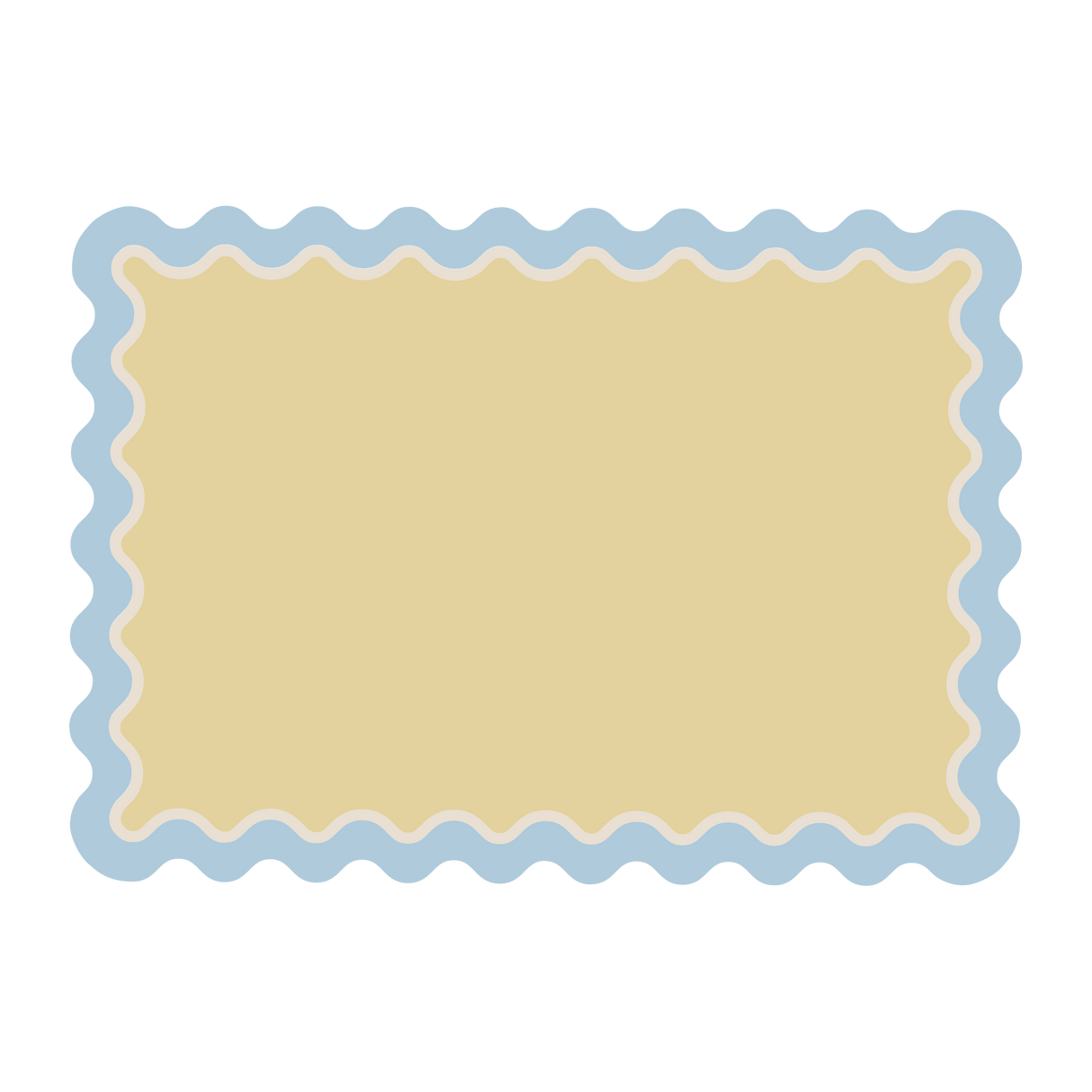 Mantel individual rectangular Ondas