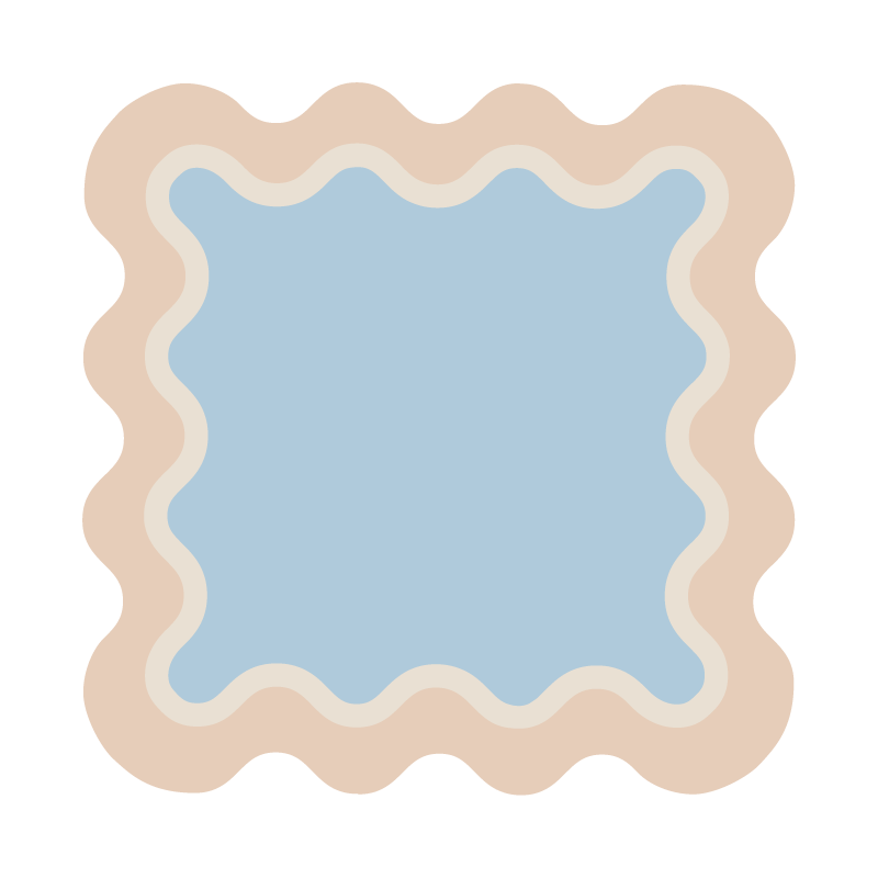 Posavasos cuadrado Ondas (x1)