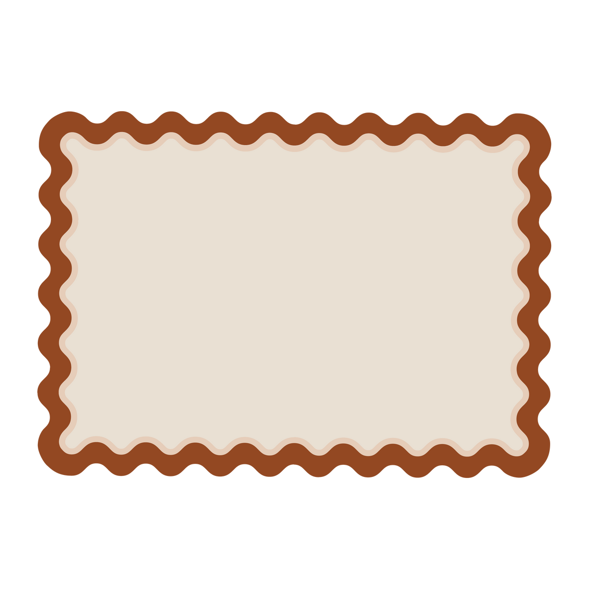 Mantel individual rectangular Ondas