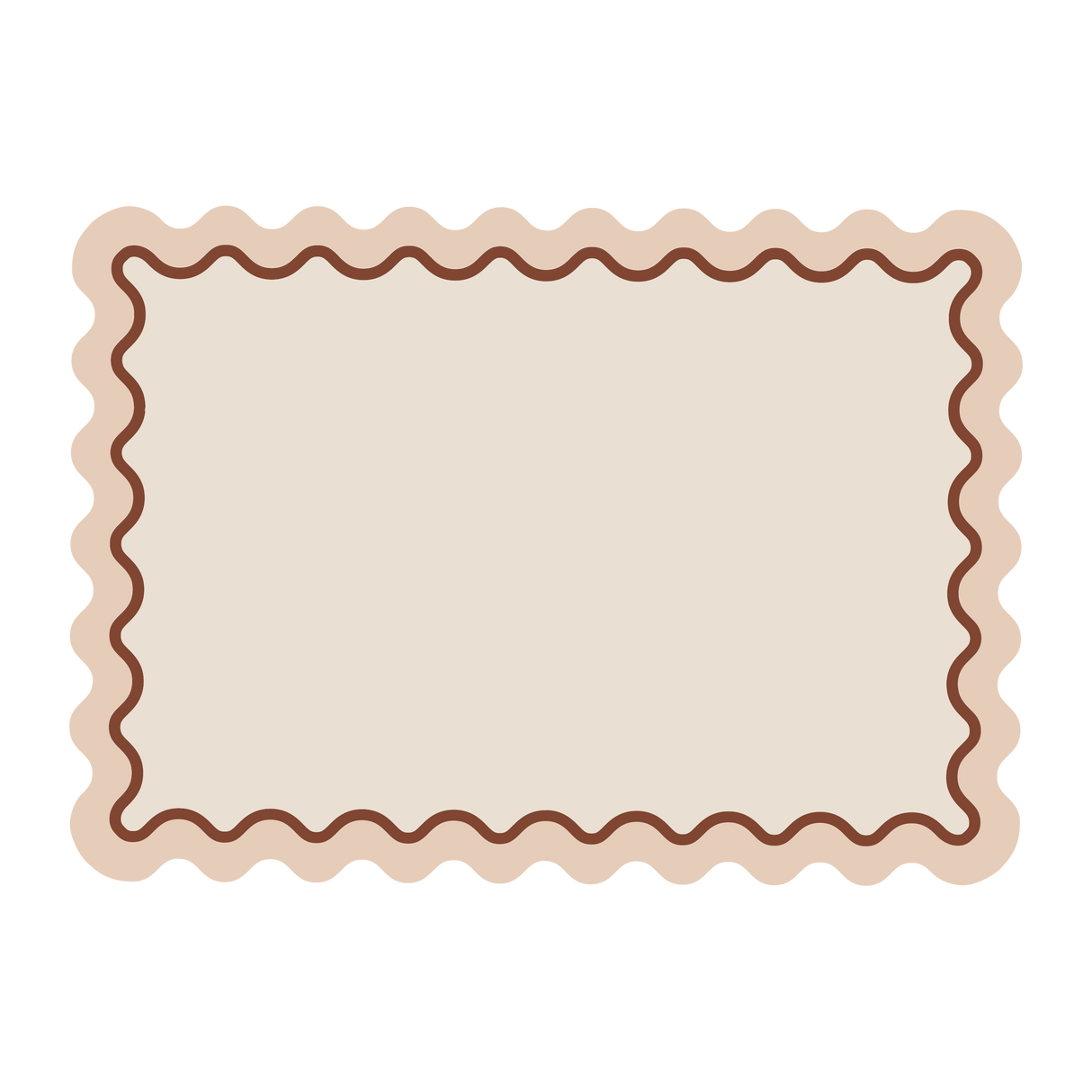 Mantel individual rectangular Ondas