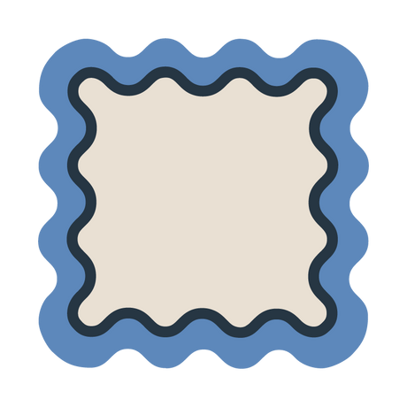 Posavasos cuadrado Ondas (x1)