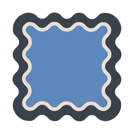 Posavasos cuadrado Ondas (x1)