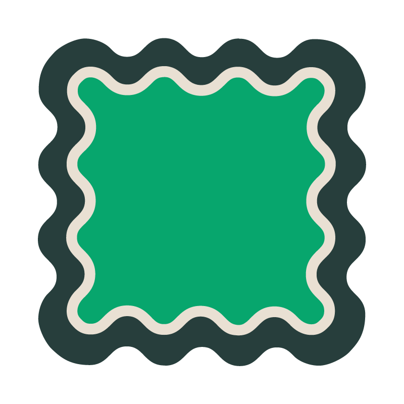 Posavasos cuadrado Ondas (x1)