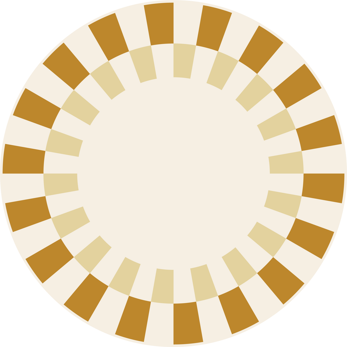 Mantel individual redondo Soleil