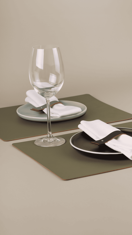 Mantel individual rectangular Olive