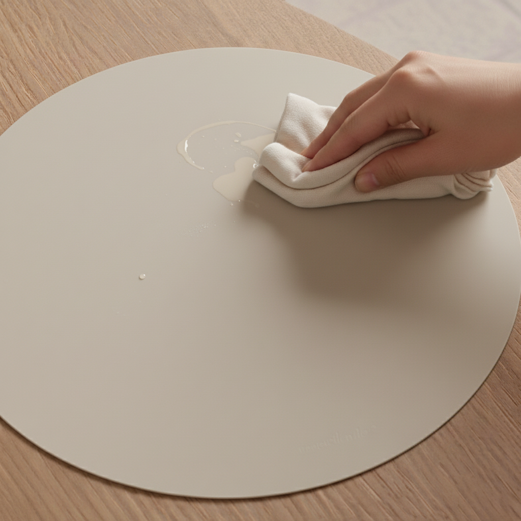 Mantel individual redondo Sandshell