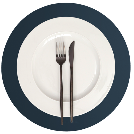 Mantel individual redondo