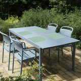 Rectangular placemat with stripes