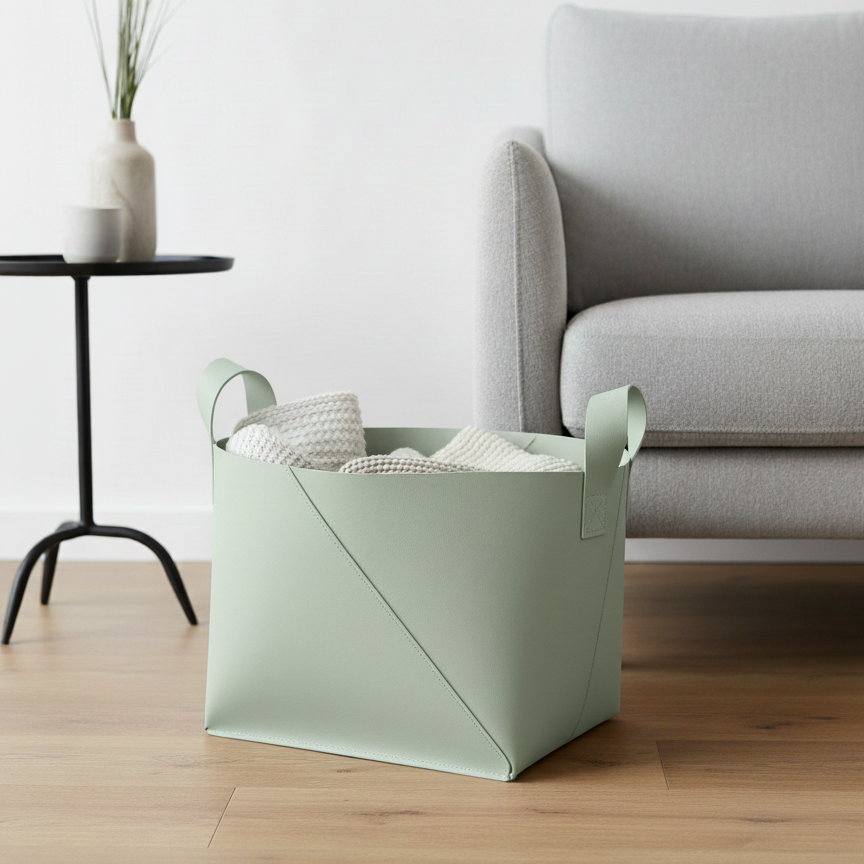 Basket with handles