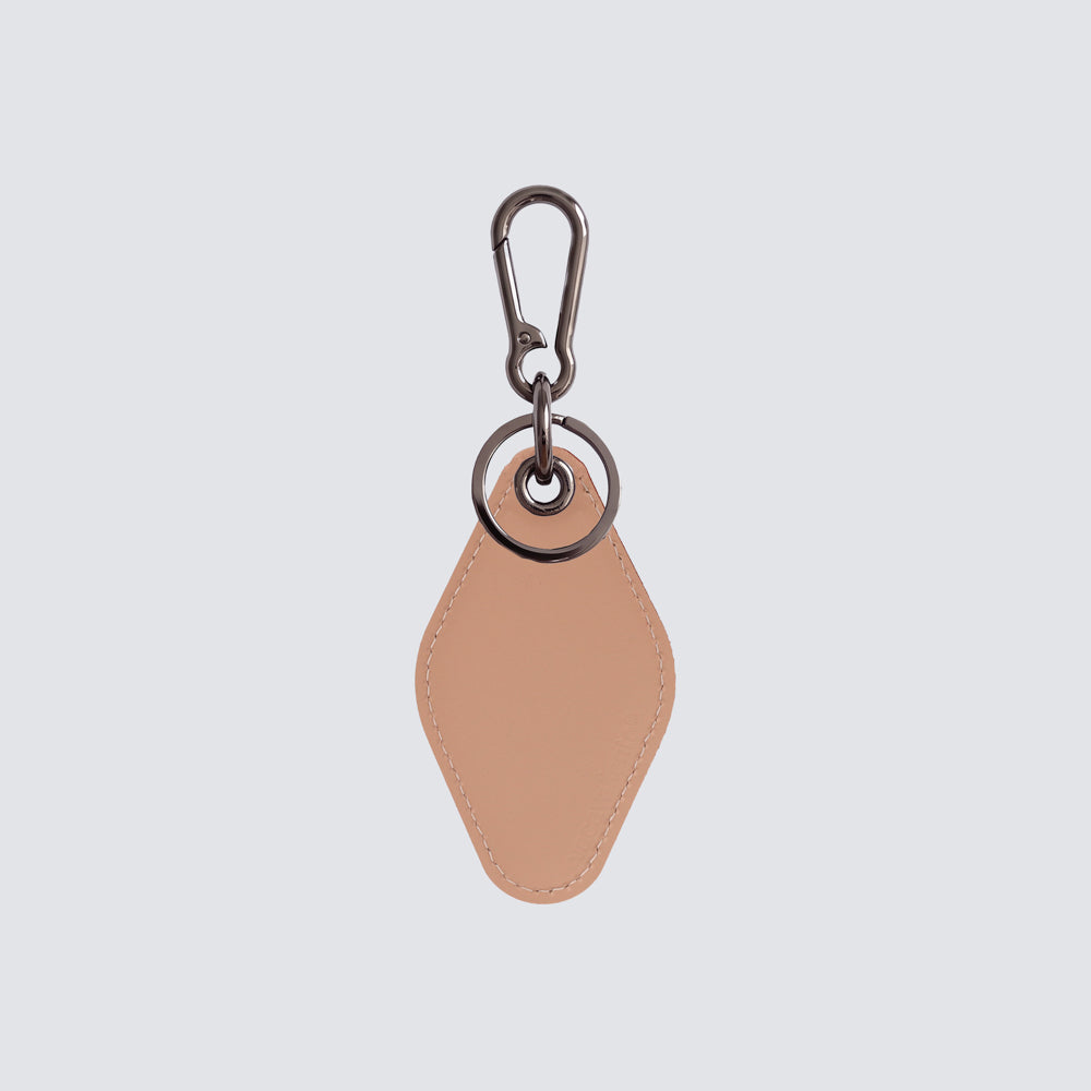 Two-tone diamond keychain