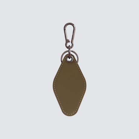 Two-tone diamond keychain