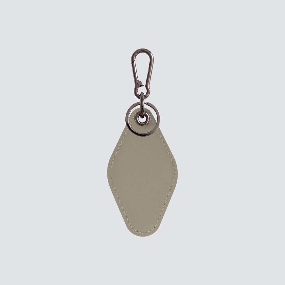 Two-tone diamond keychain