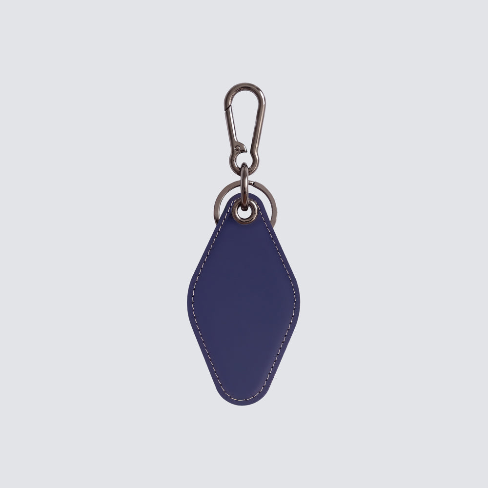 Two-tone diamond keychain