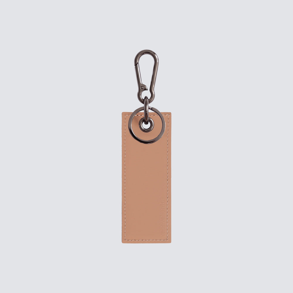 Two-tone rectangular keychain