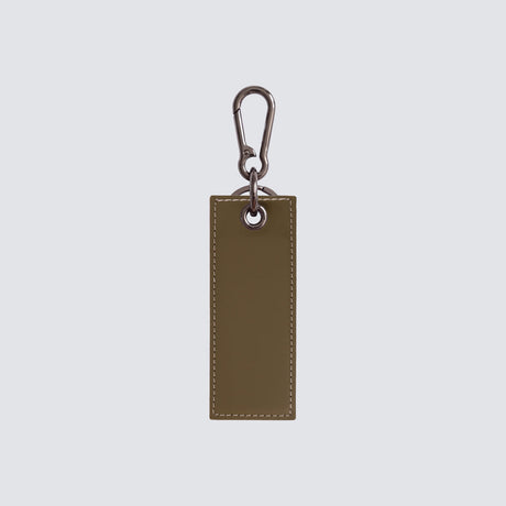 Two-tone rectangular keychain