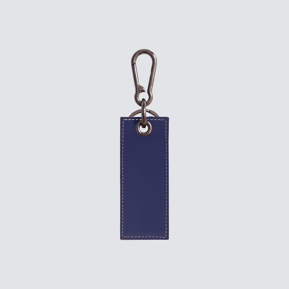 Two-tone rectangular keychain