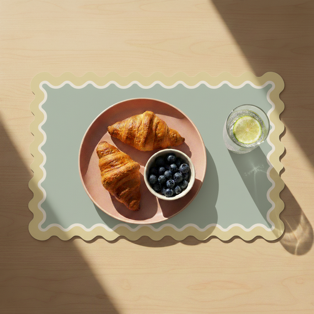 Mantel individual rectangular Ondas