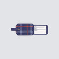 Cover Luggage Tag Tartan
