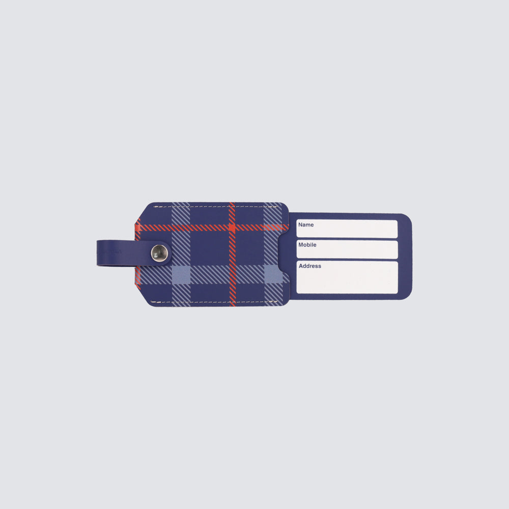 Cover Luggage Tag Tartan