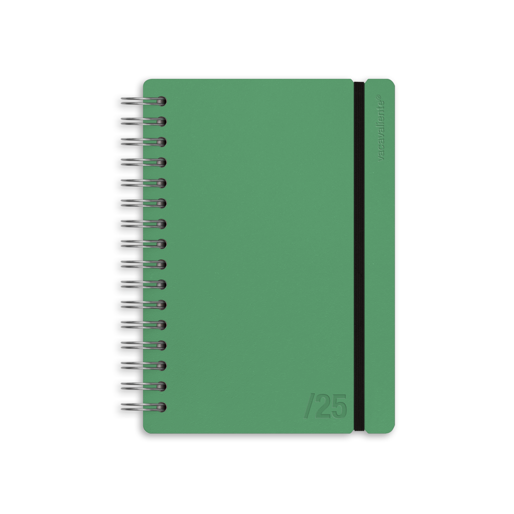 Agenda anual 2025 semanal A5 Colors Verde Lotus