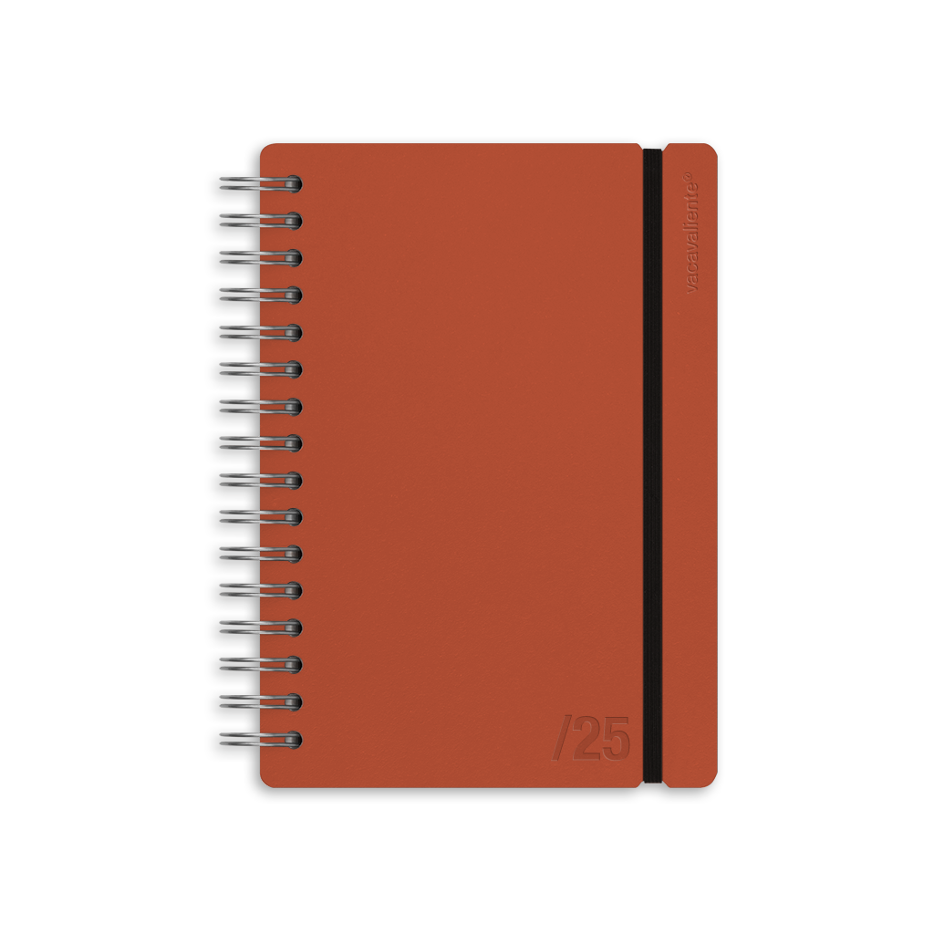 Agenda anual 2025 diaria A5 Colors Rojo