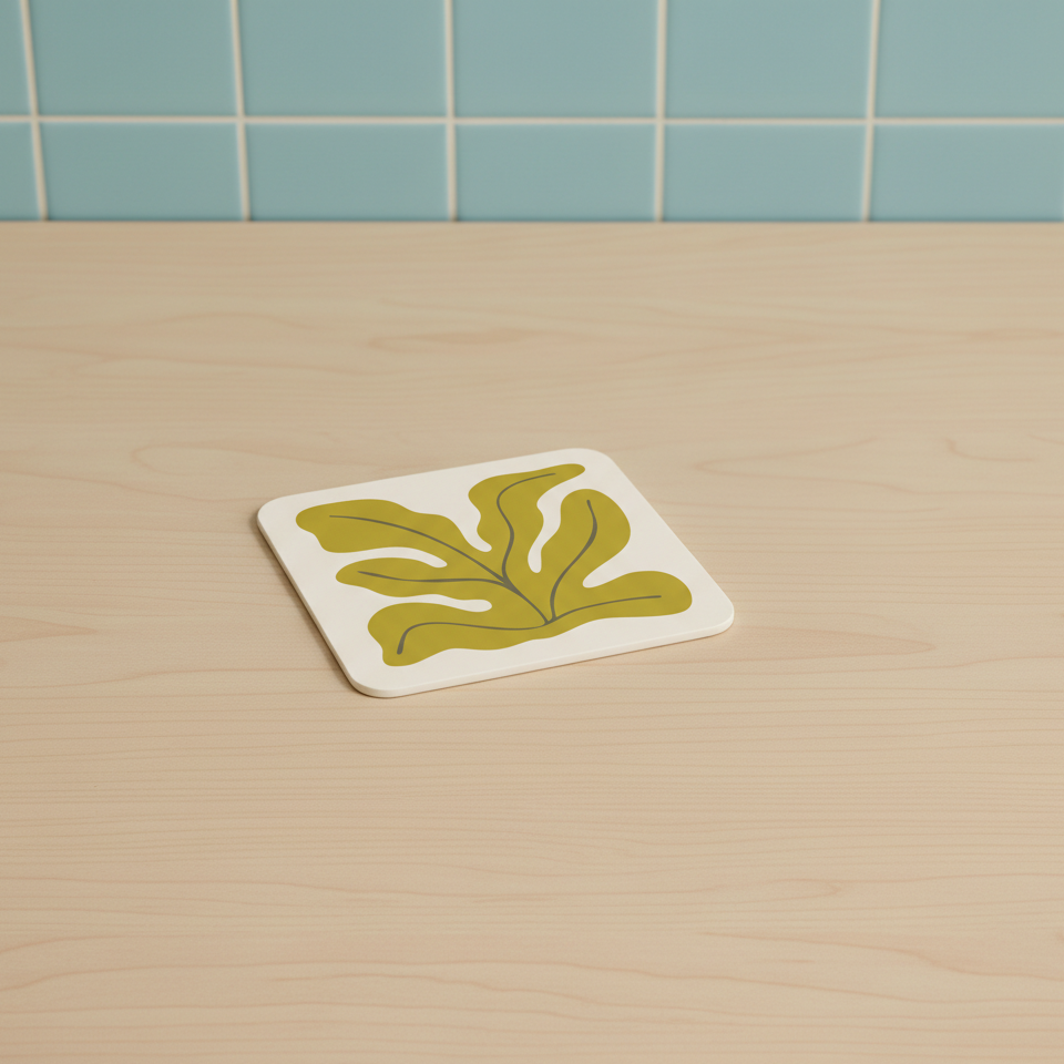 Square seaweed coaster (x1)