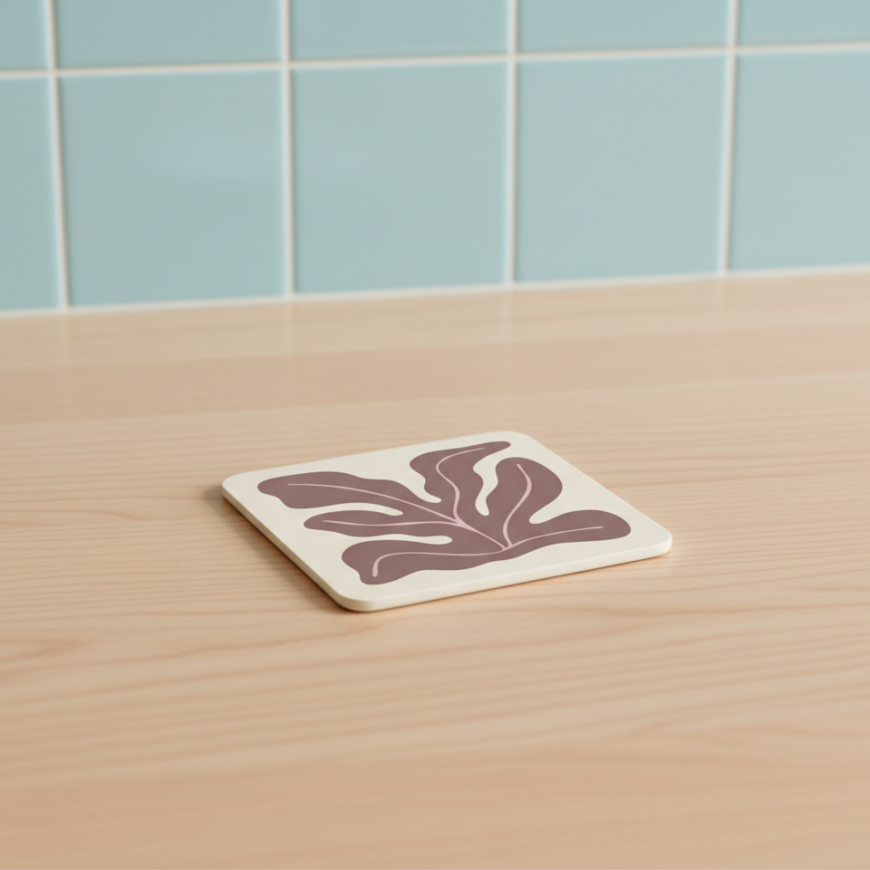 Square seaweed coaster (x1)