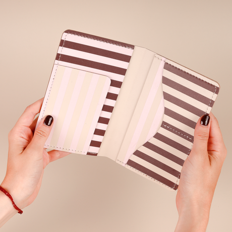 Portapasaporte Stripes