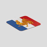 Posavasos Cuadrado Bandera Francia