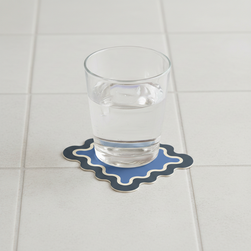 Posavasos cuadrado Ondas (x1)